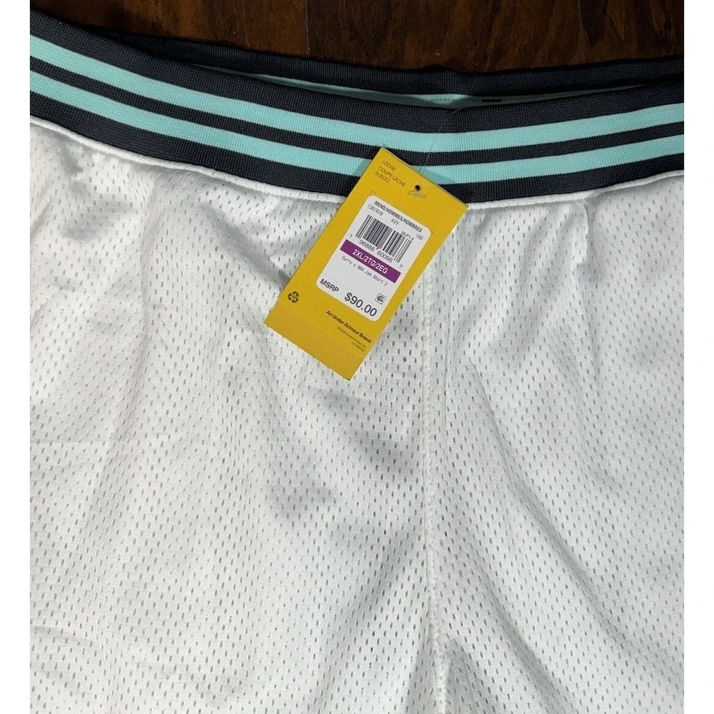 UNDER ARMOUR x Steph Curry NBA Jam Basketball Shorts White Mens Sz 2XL *NEW* $90